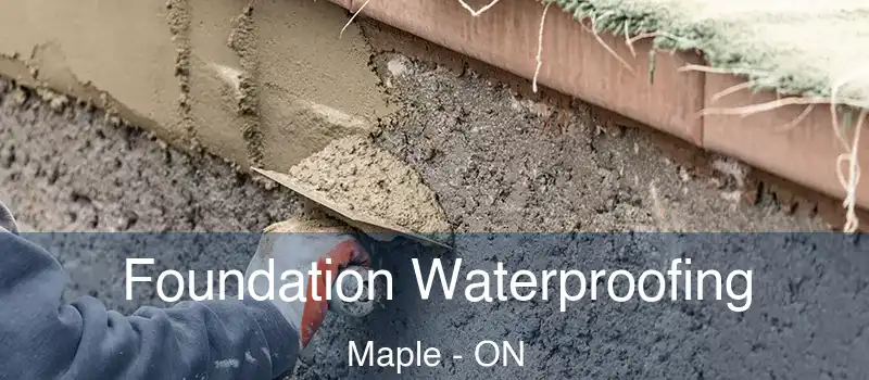  Foundation Waterproofing Maple - ON